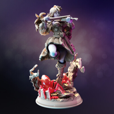 Prednith the Precious Drow Elf Druid Spider Charmer Miniature | D&D DnD 