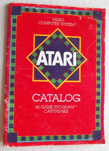 Atari 2600 Video Computer System 45 Game Program Red Catalog Very Good