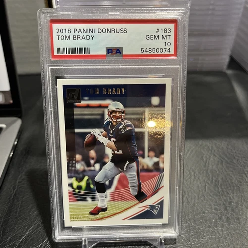 2018 Panini Donruss #183 Tom Brady PSA 10 GOAT New England Patriots