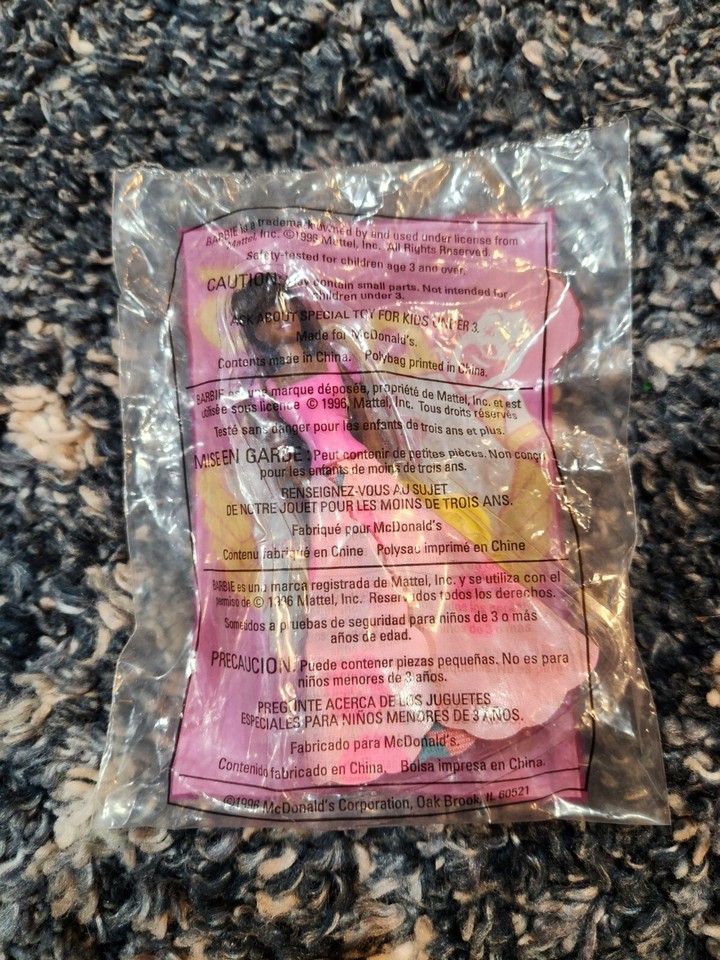McDonalds Happy Meal Toy Vintage 1996 Blossom Beauty Barbie 5 Sealed