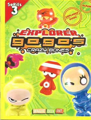 EXPLORER GOGOS CRAZY BONES SERIE 3 STICKERBUCH... NEU VON MAGIC BOX INT.
