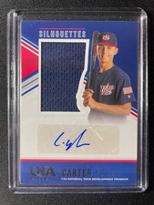 2018 Panini USA Stars & Stripes Carter Young Autographed Jersey #075/199 Orioles