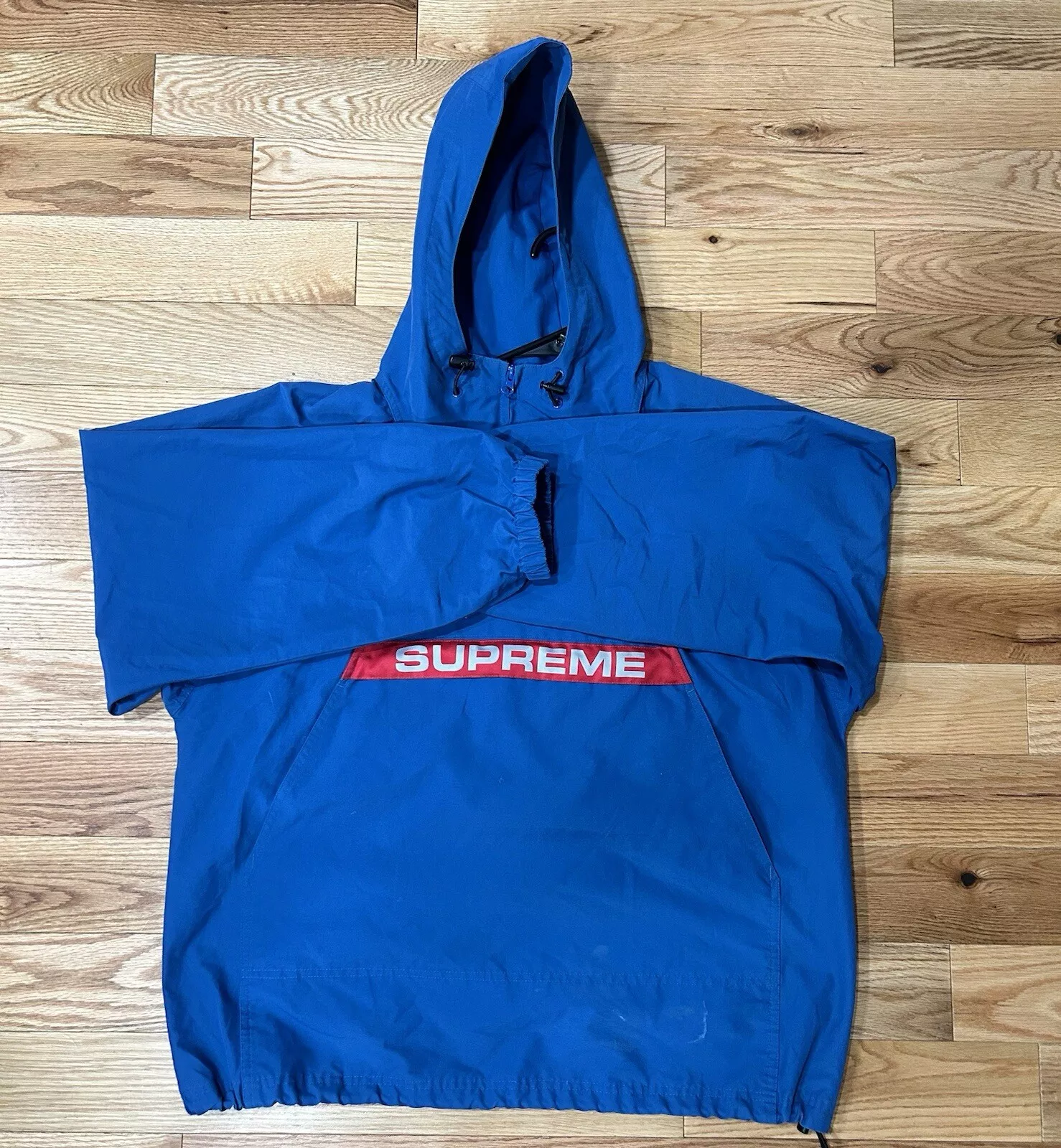 Anorak nylon lourd suprême FW19 BLEU TAILLE M