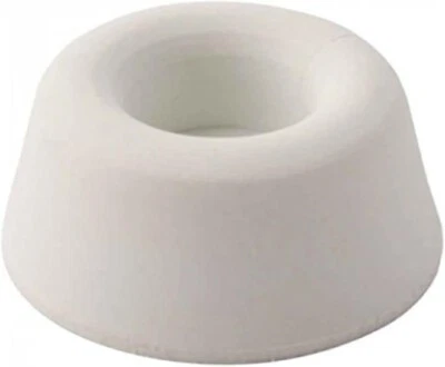 BUYAPART 22mm Rubber Toilet Seat Buffer Pads Pack LARGE Bathroom Round Stop Seat WHITE