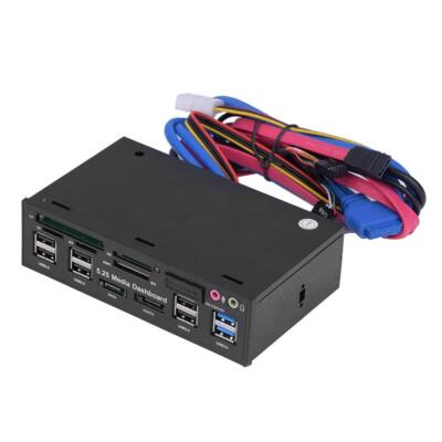 133 cm 525 Zoll Kartenleser Media Dashboard Frontpanel USB 3.0/2.0 HUB eSATA ...