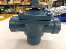 New Dezurik 3-Way Steel Valve 9176235 1-1/2" Threaded PTFE Seat 316SS Plug G7