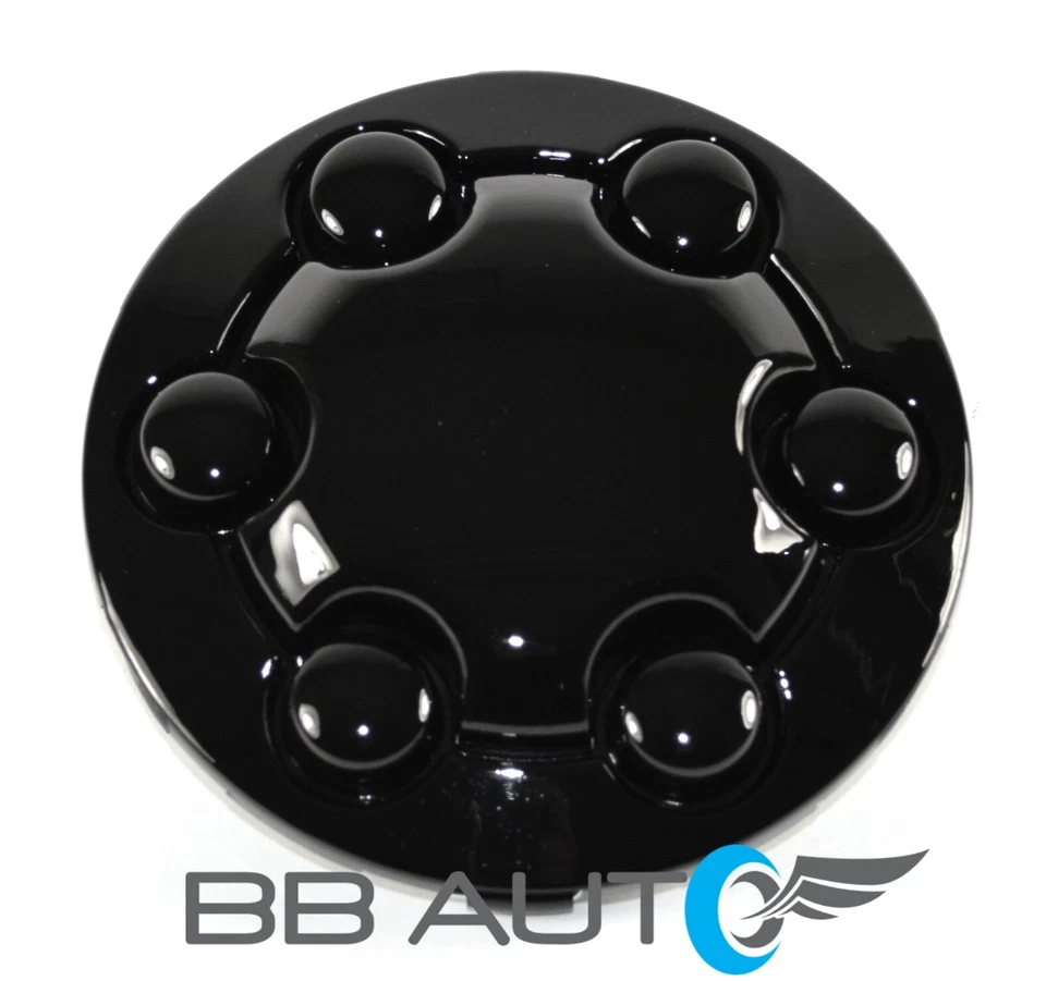 NUEVO JUEGO DE TAPAS CENTRALES DE CUBO DE RUEDA DE ALEACIÓN DE 15" NEGRAS PARA CAMIÓN DODGE DAKOTA 1991-1996 Foto 2 de 4