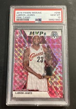 LeBron James [Pink Camo] #298 Prices | 2019 Panini Mosaic