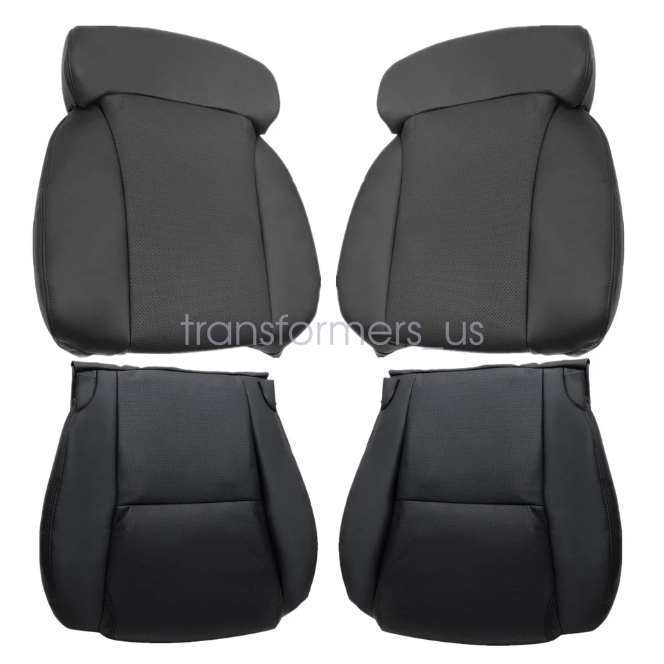 Cubierta de asiento para Lexus GS460 2006-2011 parte inferior y superior del lado del conductor y del pasajero negra Foto 3 de 4