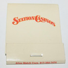VINTAGE Full Matchbook Station Casinos Las Vegas, Nevada St. Charles Kansas City — photo 1