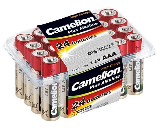 Boite de 24 piles alcalines Camelion bâton LR3 / LR03 / AAA Puissance 1300mah !