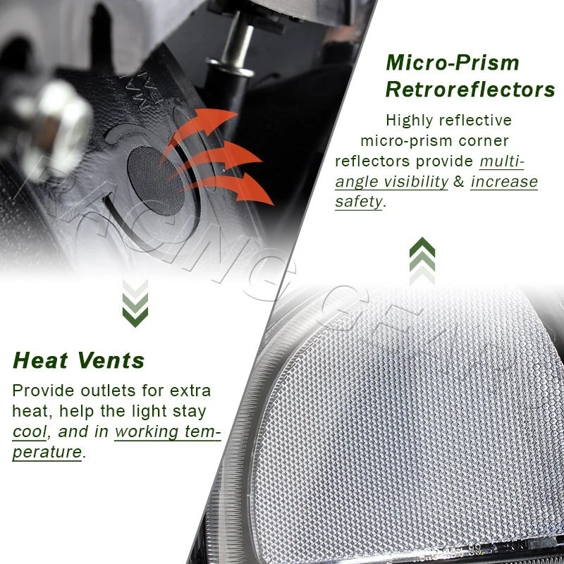 FAROS LED + PARACHOQUES CON LÁMPARA REFLECTORA TRANSPARENTE APTOS PARA GMC YUKON/SIERRA DENALI NEGRO DRL Foto 3 de 4