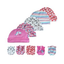Baby Hat and Mittens Set Newborn Baby Hats Caps for Baby Boys Girls 0-6 Month...