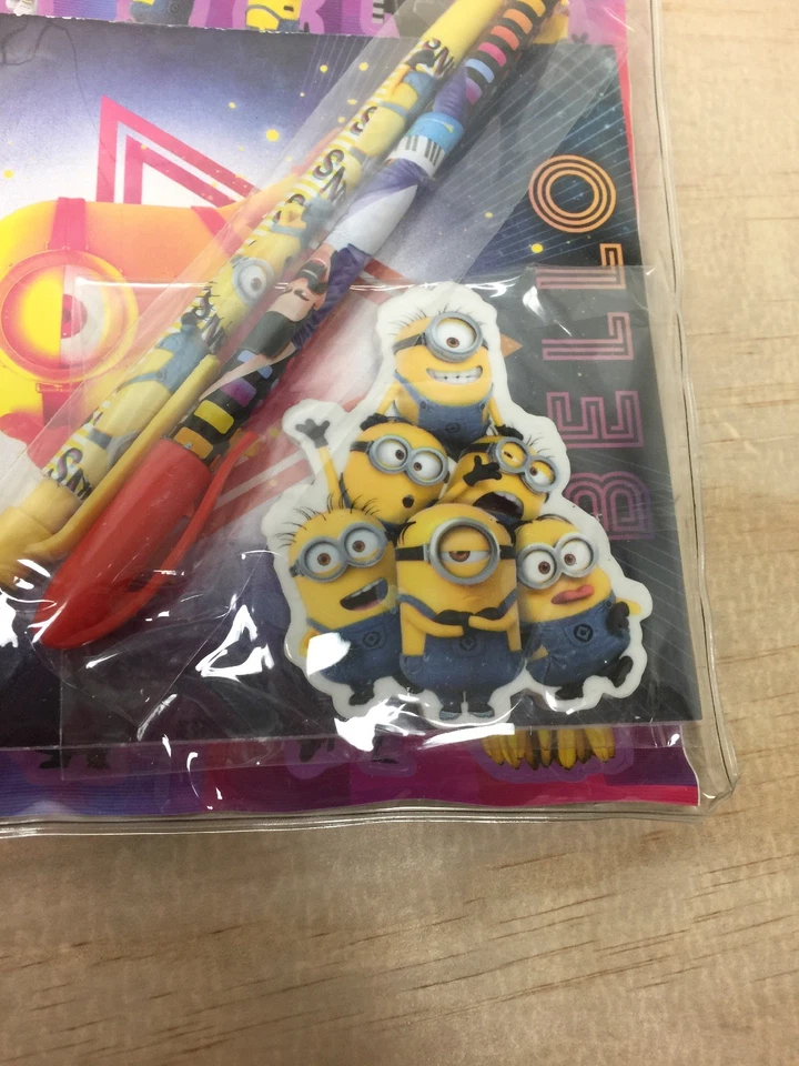 Minions Fun Pack наклейки листы, карандаши, ноутбук, ластик, сумка. НОВЫЙ - Изображение 3 из 4