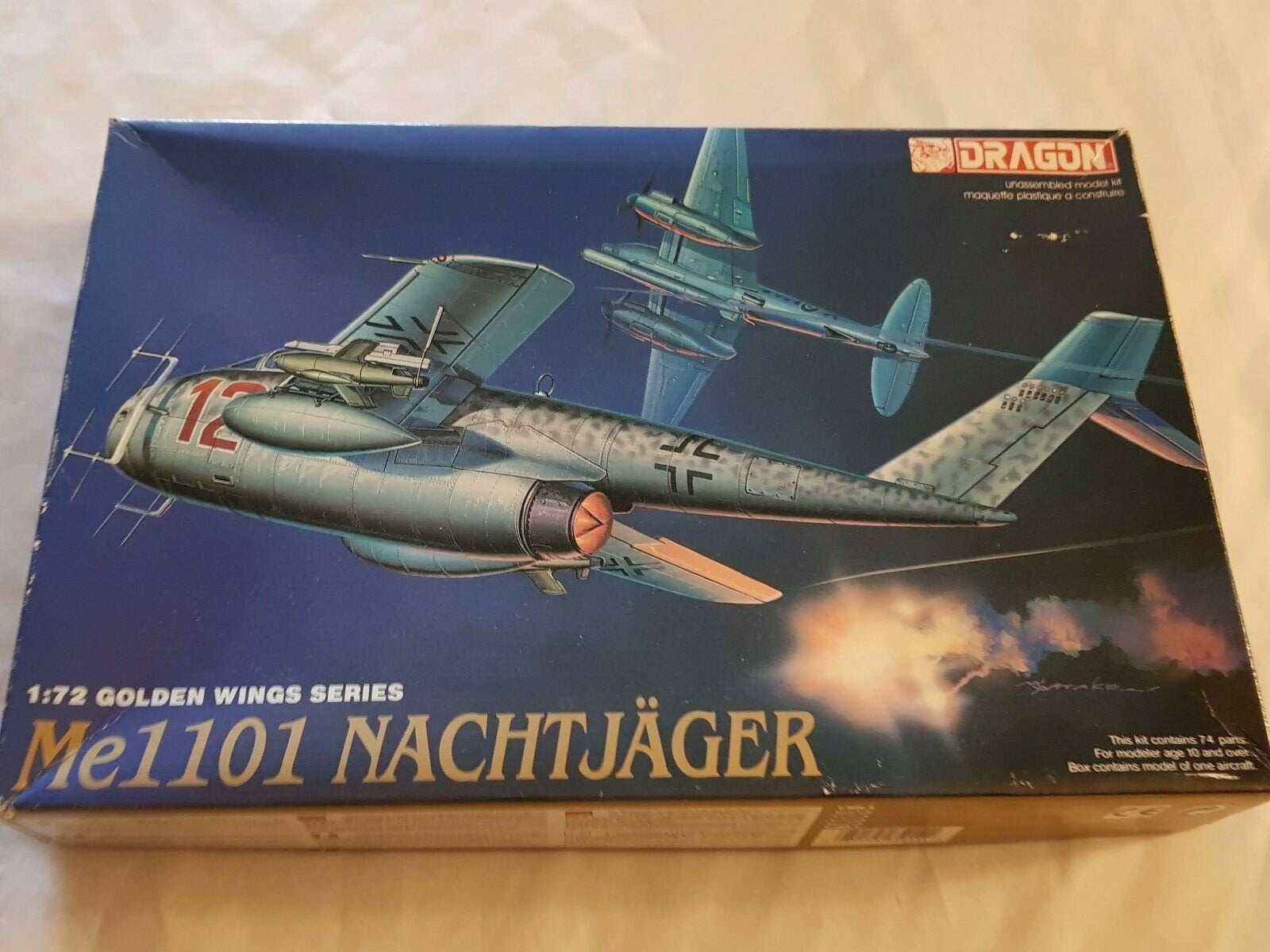 Dragon 1/72 Me1101 Nachtjager Nightfighter #5014 Golden wings series