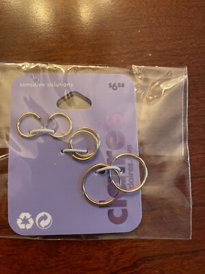 Claire's Small Hoop Earrings NEW Pack Gold Hoop Earrings From