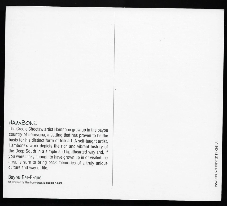 Arte popular por Hambone: Bayou Bar-B-que #175d - Imagem 2 de 2