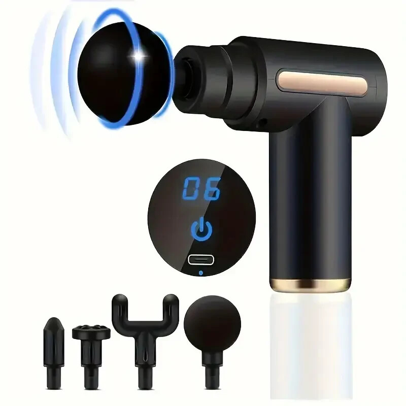 6-Speed Percussion Massage Gun for Deep Tissue Muscle Relaxation