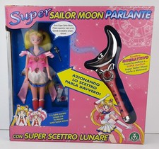 SUPER SAILOR MOON TALKING WITH SUPER LUNAR SCEPTER 1995 VINTAGE FACTORY SEALED