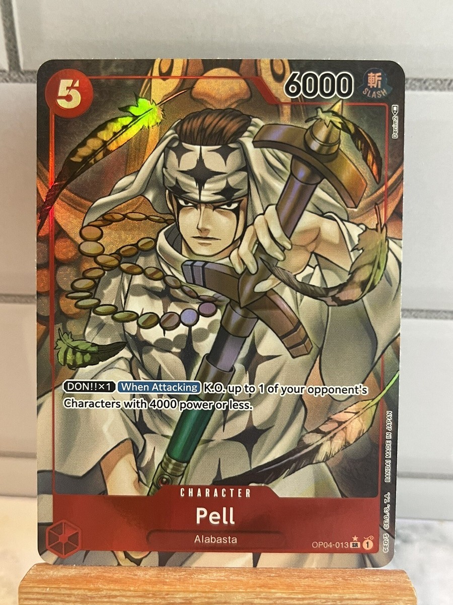 one piece card game pell ONE PIECE CARD GAME OP04-013 SR Parallel Pell
