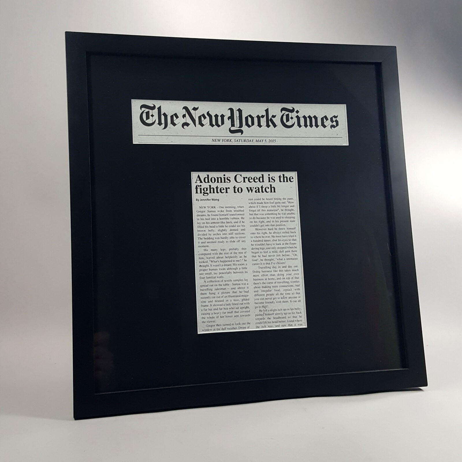 Image 2 of CREED III 3 - Adonis Creed Framed Article, Production Used - COA