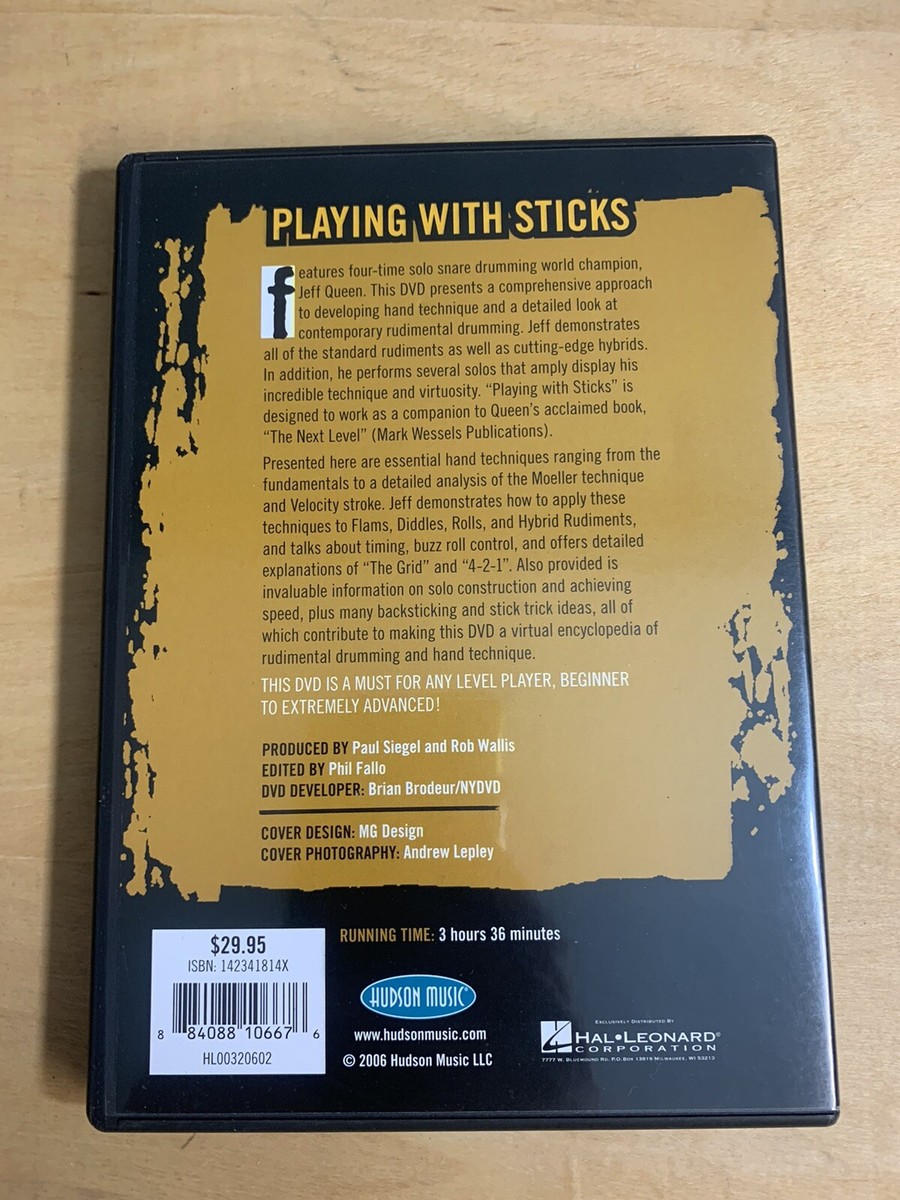 Jeff Queen: Playing with Sticks DVD | eBay