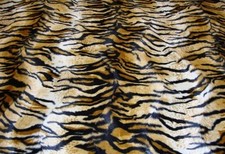 Faux fur fake Upholstery Siberian Tiger Gold velboa fabric 58" wide fabric