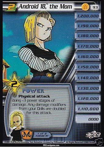 Android 18, The Mom (Level 2) - 093 - Unlimited Edition Babidi Saga ...