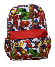 16" Marvel Avengers Backpack Super Hero All-Over Comic Print