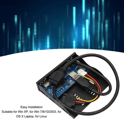 USB 3.2 Front Panel Hub USB3.2 TYPE C Floppy Drive Bay Panel 6 Ports Fit - Picture 18 of 22