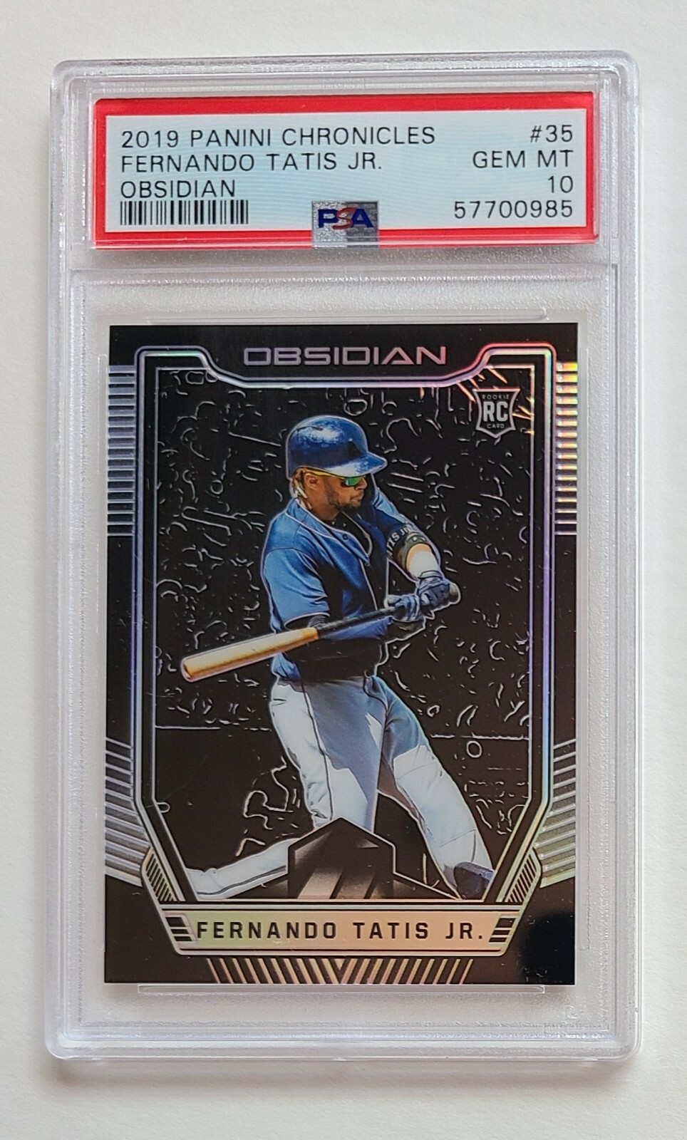 RARE Fernando Tatis Jr. 2019 Panini Chronicles Obsidian #35 RC Rookie PSA 10