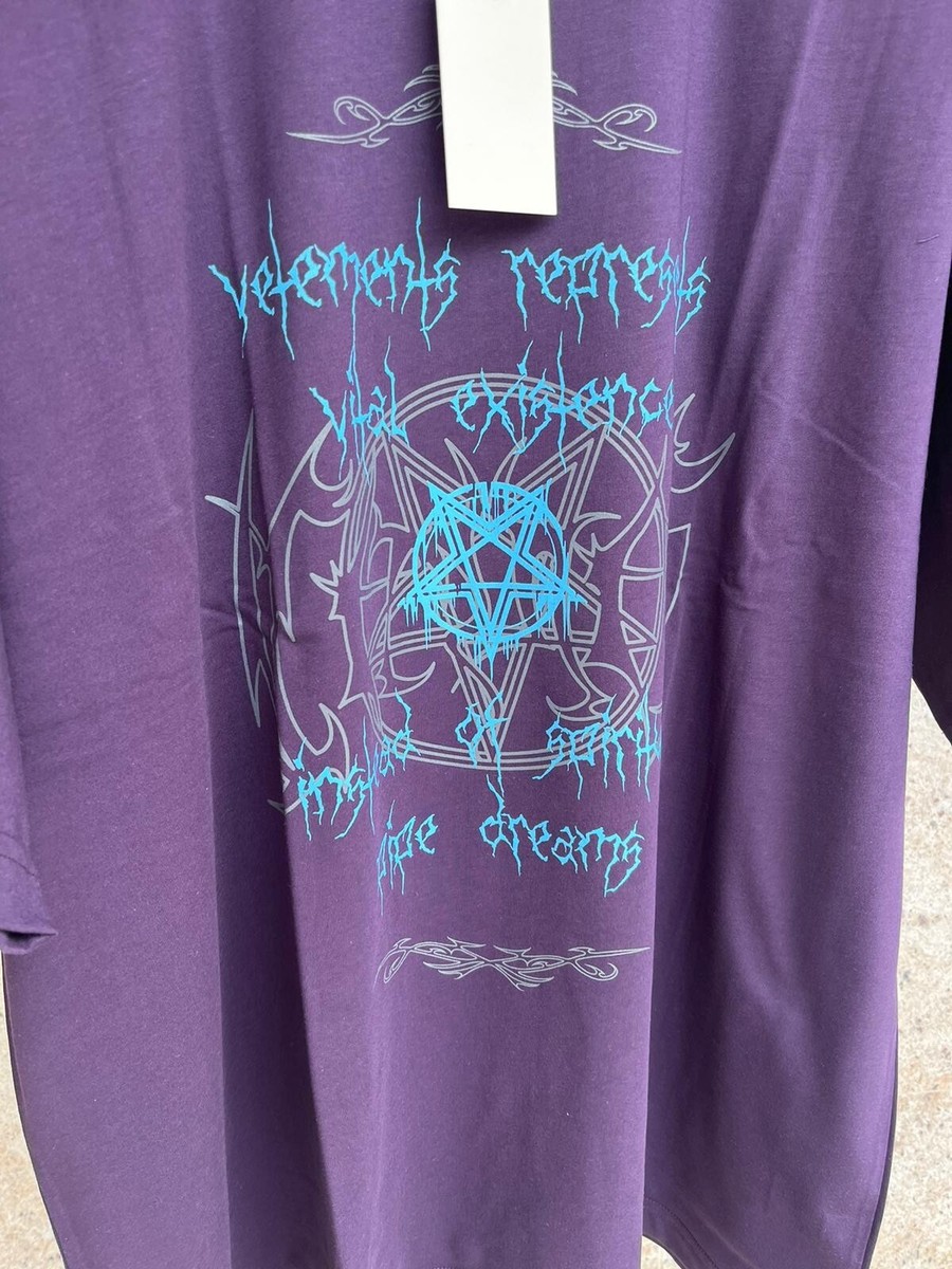 【関税込み】VETEMENTS パープル Flying Unicorn Tシャツ VETEMENTS Purple Flying Unicorn T-Shirt | REVERSIBLE