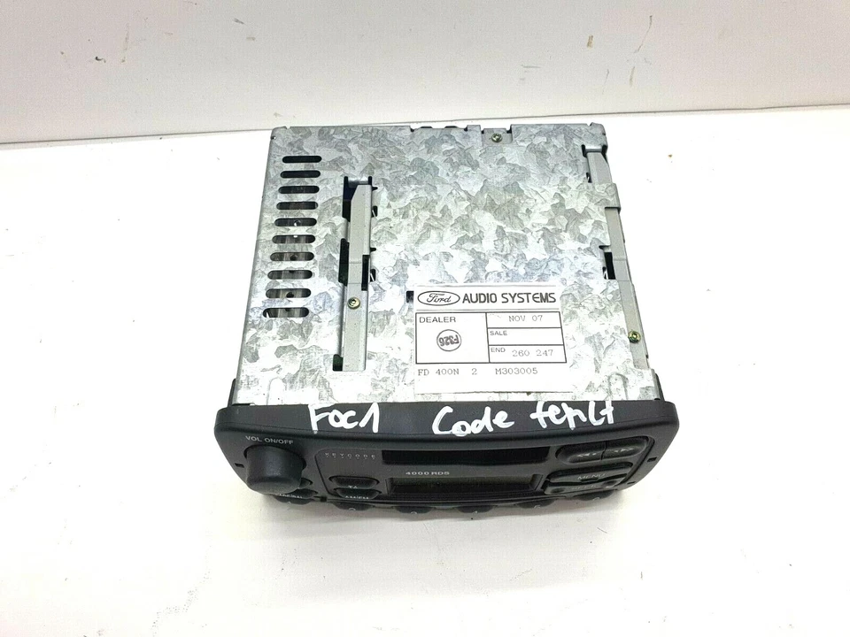 Ford Focus 1 4000RDS Autoradio Kassettenradio Radio "mit CODE" YS6F18K876DA - Bild 2 von 4