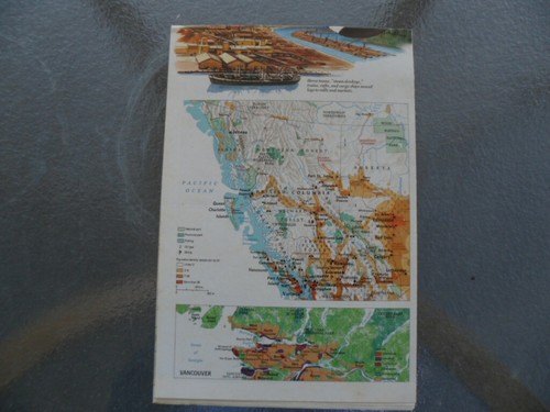 map of British Columbia by National Geographic 1992 - Picture 2 of 3