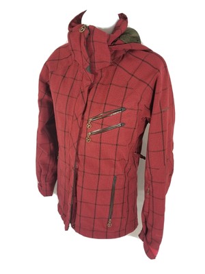 plaid ski jacket womens