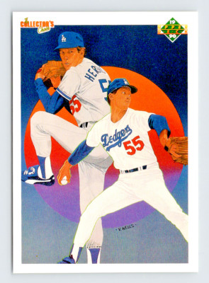 1990 Upper Deck Card, #10 Orel Hershiser, Dodgers Team Checklist, see Video