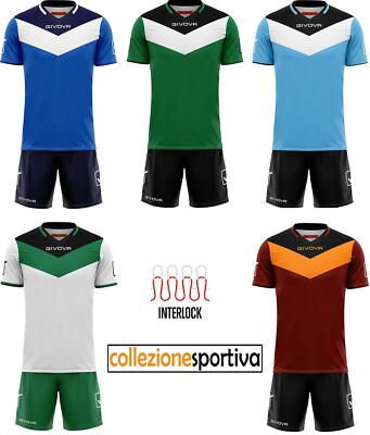 COMPLETO CALCIO CALCETTO GIVOVA KIT CAMPO INTERLOCK KITC53