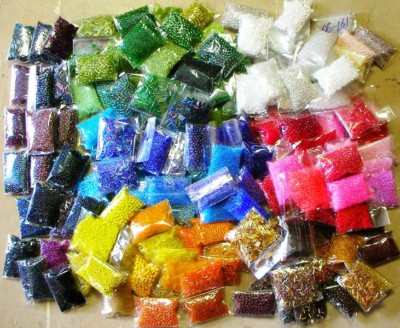Rocailles Perlen set 3mm Glasperlen 20g x 60 farben Schmuckperlen Großhandel