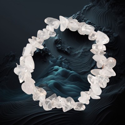 QUARZ KRISTALL Splitter Edelstein Armband Nuggets Meditation Chakra Yoga Energie