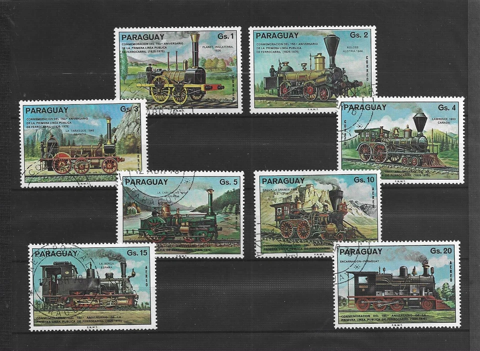 Paraguay Trenes Ferrocarriles Valores del año 1975 (FE-126) - Imagen 1 de 1