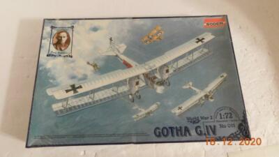 Roden 1:72 #Ro-011 Gotha G.IV WWI NIB Ernest Brandenburg Pilot