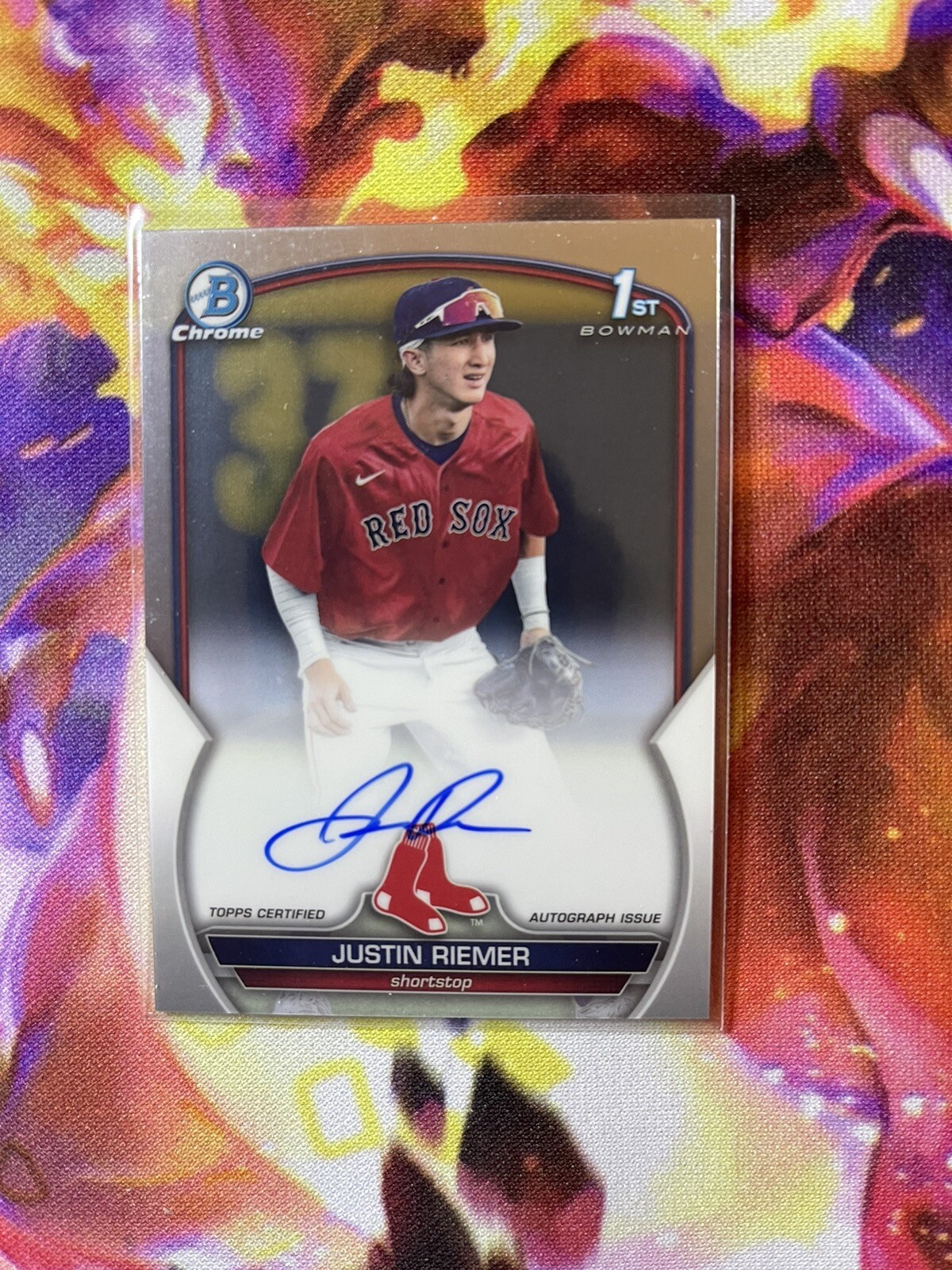 2023 Bowman Draft Chrome Prospect Justin Riemer #CDA-JRI Auto