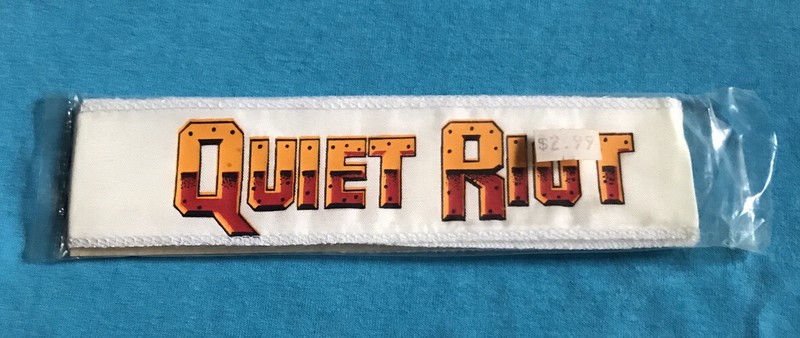 Rare vintage QUIET RIOT headband 1984 Brand New Old Stock Excellent Condition