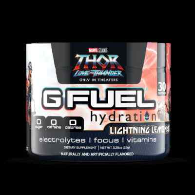 Thor Fuel G Fuel Hydration Thor Lightning Lemonade GFuel 30 Servings | eBay