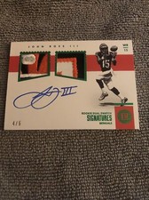 John Ross Rookie  Auto Emerald 4/5 2017 Encased Dual Patch