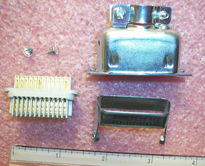 QTY (5) 157-32240(424) AMPHENOL 24 POSITION IDC PLUG BACKSHELL CONNECTOR KITS