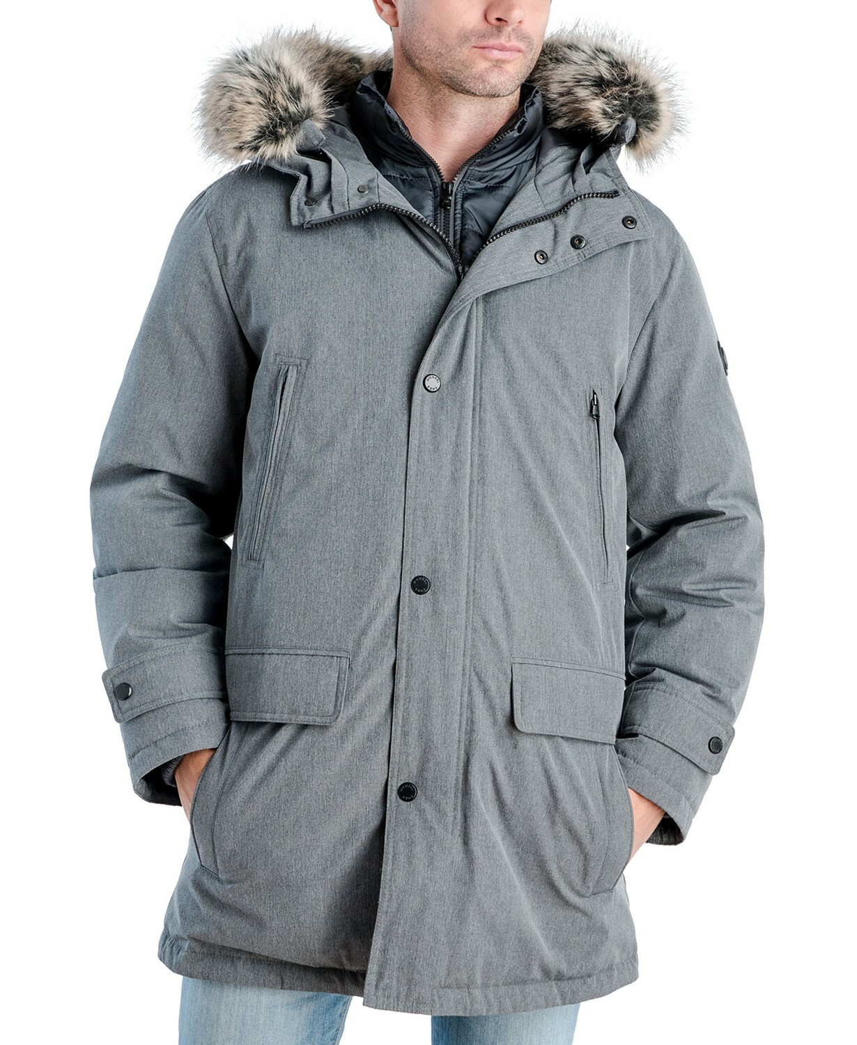 Michael Kors Men's Hooded Bib Snorkel 