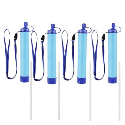 2/3/4pcs Outdoor Water Purifier Personal Purification Straw For Camping, New