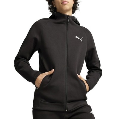 PUMA Evostripe Full Zip Hoodie Mens Black Casual Athletic Outerwear 68170001