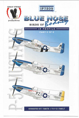 Eagle Strike P-51D Mustang, 352nd FG Decals 1/72 IP 72 09 , 3 Popular Options